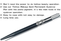 Ago manuale nero della penna 18U del tatuaggio del sopracciglio del metallo