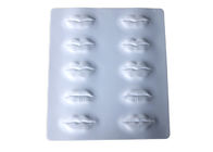 Pelle bianca delle labbra 3D di trucco della pelle permanente falsa di gomma di pratica per Microblading