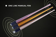 Tre colori una linea penna manuale di Microblading del sopracciglio per trucco permanente delle sopracciglia