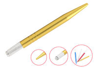 Penna manuale dorata di Microblading di trucco permanente per le sopracciglia permanenti 20g