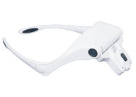 Occhiali di protezione di plastica bianchi di ingrandimento dell'occhio della fascia delle luci degli accessori LED del tatuaggio