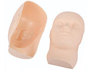 Maschera permanente di gomma della pelle di pratica di trucco di colore della pelle 3D con gli occhi chiusi