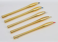 Strumenti permanenti di lusso dorati di trucco, penna eliminabile del manuale di Microblading di angolo 45°