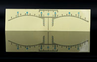Autoadesivo trasparente di plastica del righello del sopracciglio per la misura/lo strumento sopracciglia di Microblading