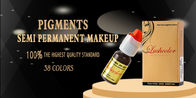 Pigmenti permanenti organici di trucco 38 inchiostri cosmetici del tatuaggio di colori