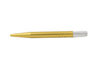 Il trucco permanente dorato foggia la penna cosmetica di Microblading delle sopracciglia 3D