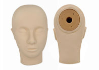 Modello della testa di pratica di trucco della gomma naturale 3D con gli occhi chiusi/bocca