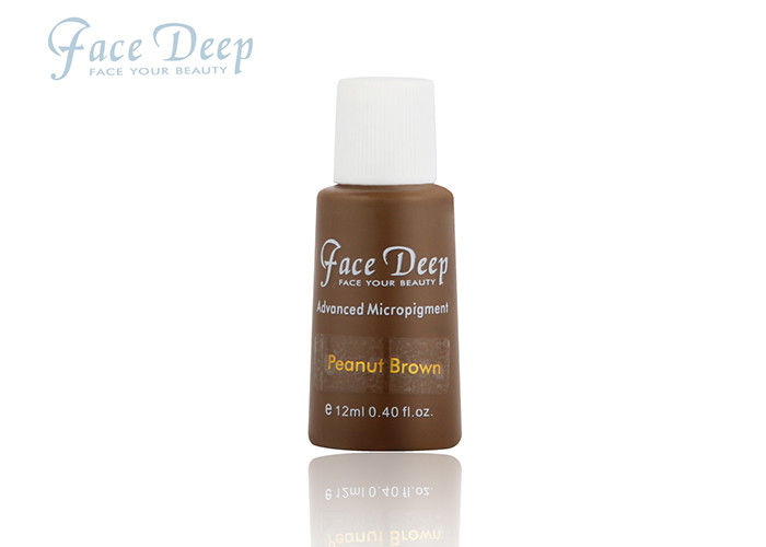 Inchiostro permanente del tatuaggio di Micropigments della crema marrone dei semi dell'arachide con il fronte di marca in profondità per l'ombreggiatura del 12ml